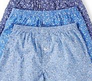 Boden Woven Boxers, Blues Floral 34843763