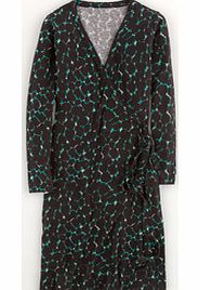 Boden Wrap Dress, Black/Green Painted Leopard 34386607
