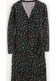 Boden Wrap Dress, Black/Green Painted Leopard 34386615