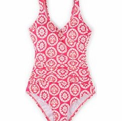 Boden Wrap Front Swimsuit, Black,Tutti Frutti