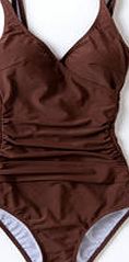Boden Wrap Front Swimsuit, Mocha 33923749