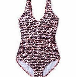 Boden Wrap Front Swimsuit, Sailor Blue Geo,Sailor