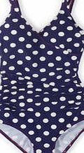 Boden Wrap Front Swimsuit, Sailor Blue Spot 34564401