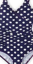 Boden Wrap Front Swimsuit, Sailor Blue Spot 34564450