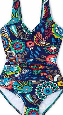 Boden Wrap Front Swimsuit Tropical Floral Boden,