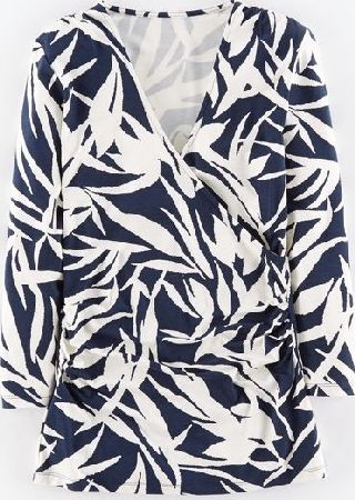 Boden, 1669[^]33632126 Wrap Jersey Top Navy Willow Boden, Navy Willow