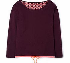 Boden Yoga Drawcord Top, Maroon,Blue 34595173