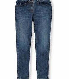 Boden Zip Ankle Skimmer Jeans, Black,Soft Red,Ticking