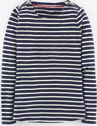 Boden, 1669[^]35217413 Zip Detail Breton Navy Boden, Navy 35217413