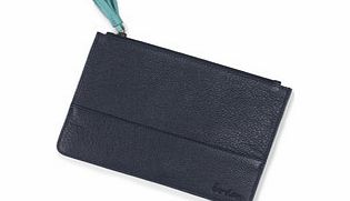 Boden Zip Top Pouch, Blue,Mandarin,Tan,Mineral,Silver