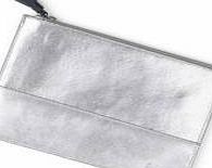 Boden Zip Top Pouch, Silver Metallic 34627133