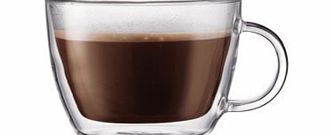 Bodum Bistro Double Walled Cafe Latte Mug (Pair) Cafe