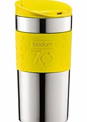 Bodum Limited Edition 70th Anniversary Stainless Steel Travel Mug 0.35l, 12oz (Yellow)