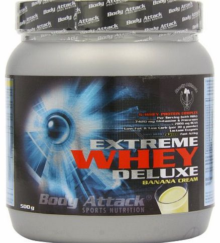 Body Attack Banana Cream 500g Extreme Whey Deluxe