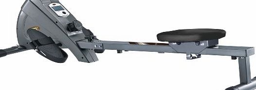  28651 Magnetic Rowing Machine with Aluminium Rails 153 x 52 x 45�cm Silver/Black