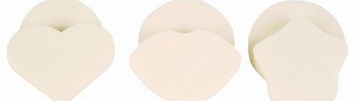 Body Collection Assorted 6 Pack Makeup Blender Sponges