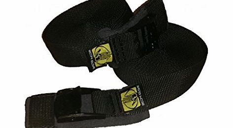 Body Glove 4 Metre Tie Down Roof rack straps (pair) - Black