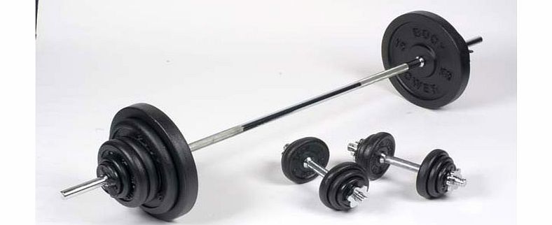 Body Power 100Kg 5FT Combi Standard Weight Set