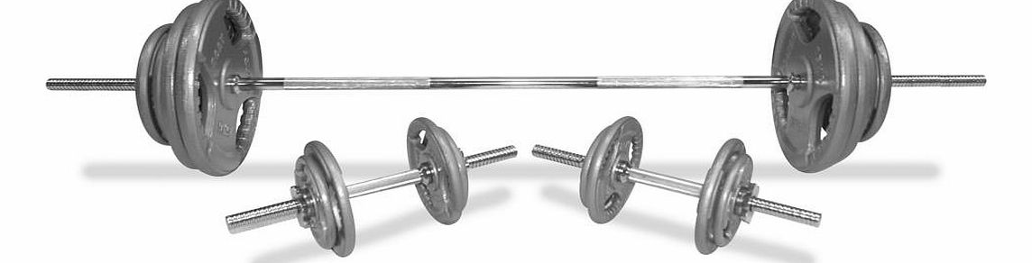 Body Power 101Kg 6FT Tri-Grip SPINLOCK Set