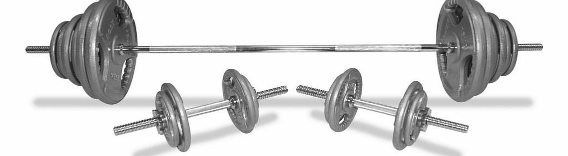 Body Power 112Kg 6FT Tri-Grip SPINLOCK Set