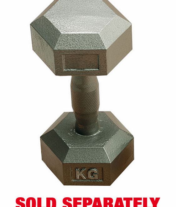 Body Power 15Kg Hex Dumbbell (x1)