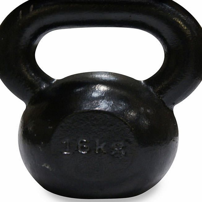 Body Power 16Kg Cast Iron Kettle Bell (x1)