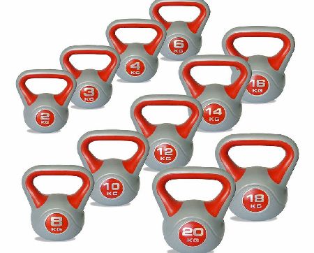 Body Power 2-20kg Vinyl Kettlebells Set of 11