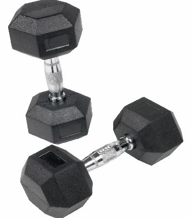 Body Power 22.5-30Kg Rubber Hex Dumbbell Set