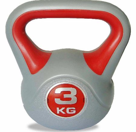 Body Power 3kg Vinyl Kettlebell