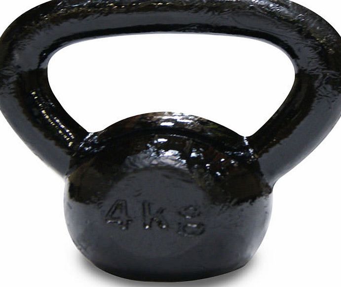 Body Power 4Kg Cast Iron Kettle Bell (x1)