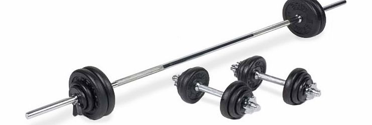 Body Power 51Kg 6FT Combi Standard Weight Set