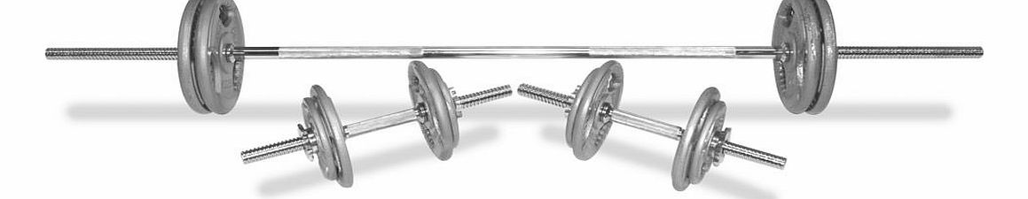 Body Power 51Kg 6FT Tri-Grip SPINLOCK Set