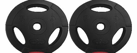Body Power 5Kg Tri Grip VINYL Standard Weight Disc Plates