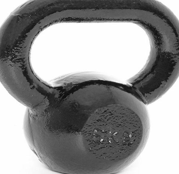 Body Power 6kg Cast Iron Kettle Bell (x1)