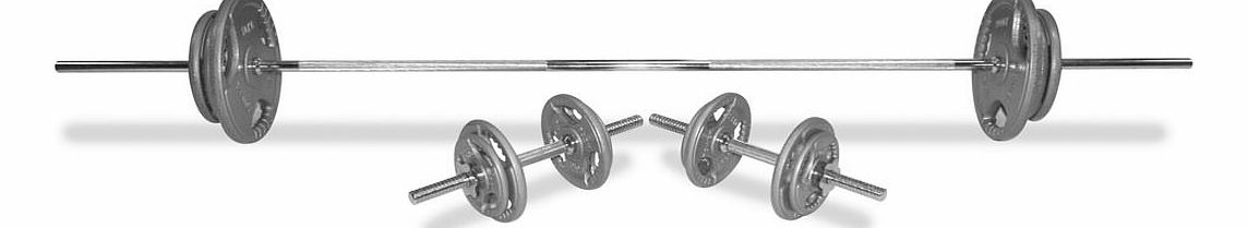 Body Power 70Kg 5FT Tri-Grip Combi Standard Weight Set