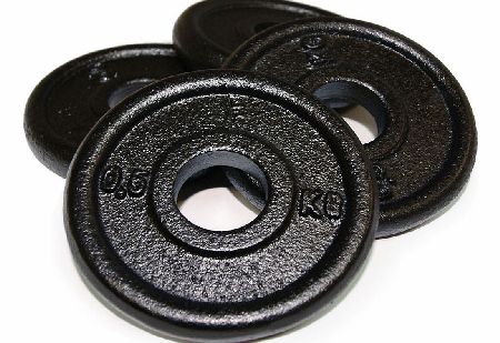 Body Power Cast Iron STANDARD Discs 0.5kg (x4)