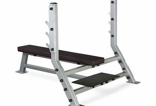Body-Solid Pro Club-Line Flat Olympic Bench (Silver/Grey)