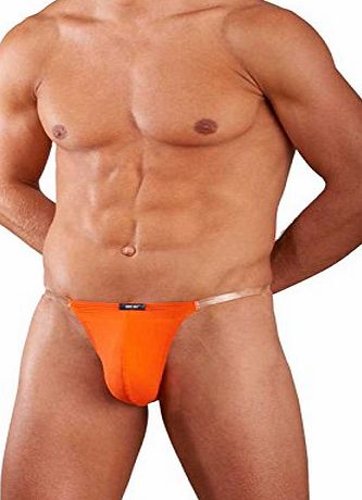 BodyArt Body Art Akra New Sexy Designer Mens Orange Swim String Thong Pouch Swimwear Large