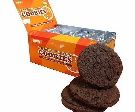Bodybuilding Warehouse Premium Protein Cookies - Rich Chocolate (Box of 12)
