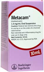 Boehringer Ingelheim Metacam Oral Suspension for Dogs - 10ml