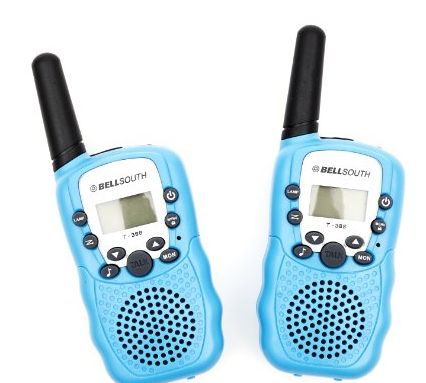 BOHKTD Pair of BellSouth Two Way Radio Walkie Talkie Blue Colour 500 Meter Range In Urban Locations upto 5KM In Flat Line of Sight Locations