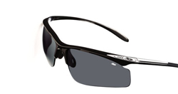 WARRANT SHINY BLACK FRAME - GUN FLASH LENS