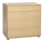 Bologna 4 Drawer Chest- Maple effect