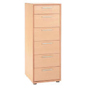 Bologna 6 Drawer Chest- Maple effect