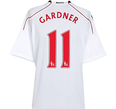 Reebok 2010-11 Bolton Wanderers Home Shirt (Gardner 11)