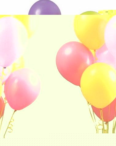 ``Pack of 50 Assorted Colours Party Balloons, latex``