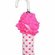 Bombay Duck Confetti pink and white handbag umbrella