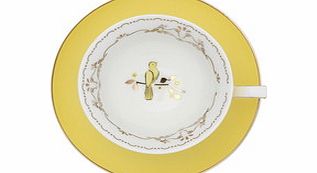 Bombay Duck Miss Darcy yellow china cup and saucer