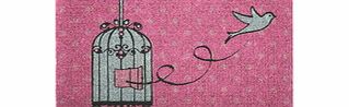 Bombay Duck Pink birdcage doormat