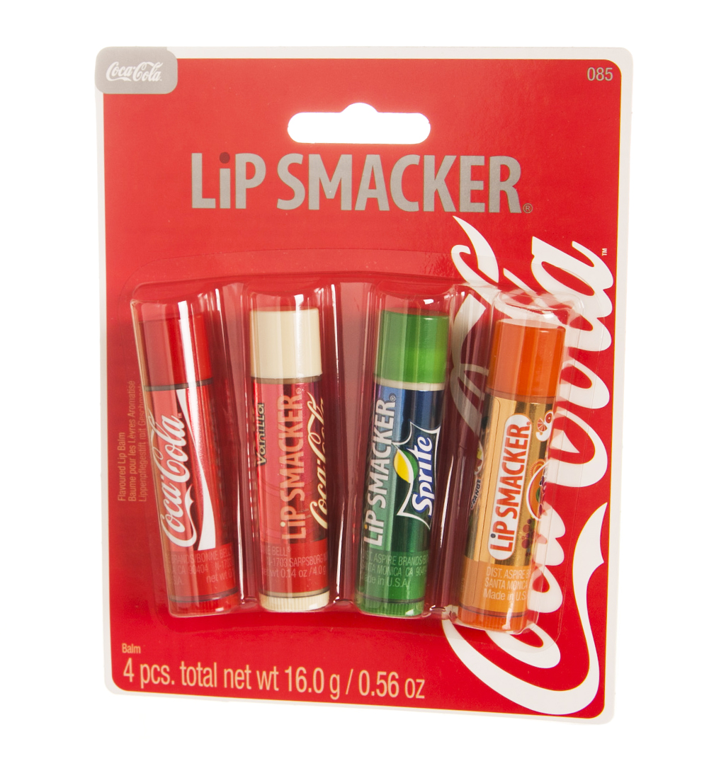 Bonne Bell Lip Smacker Coca-Cola Lip Balm 4 Piece Assorted